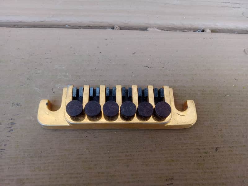 Vintage 1980's Gibson TP-6 Gold Fine Tuning Guitar Tailpiece! image 1
