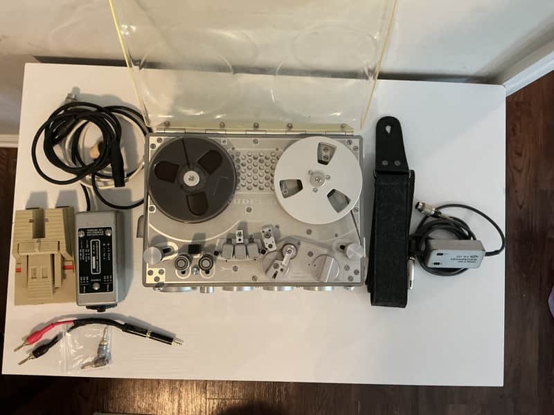 Vintage 1960 Nagra III Reel-to-Reel Tape Machine Analog Recorder Kudelski Field Recorder Tape Loops Swiss w/ Accessories image 1
