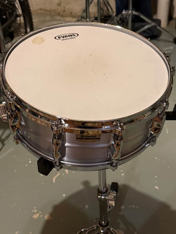 Yamaha RAS-1455 Recording Custom 5.5x14" Aluminum Snare Drum 2016 - Present - Silver/Chrome image 1