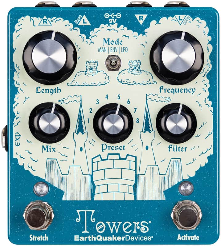 EarthQuaker Devices Towers Soundscape Generator Delay/Reverb *Free Shipping in the USA* image 1