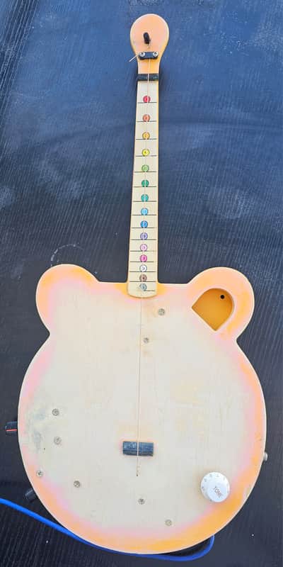 Motorized 1-string guitar - unique stringed drone instrument image 1