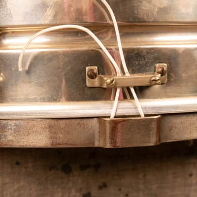 1930s Leedy 5x14 Nickel Over Brass Utility Snare Drum image 8