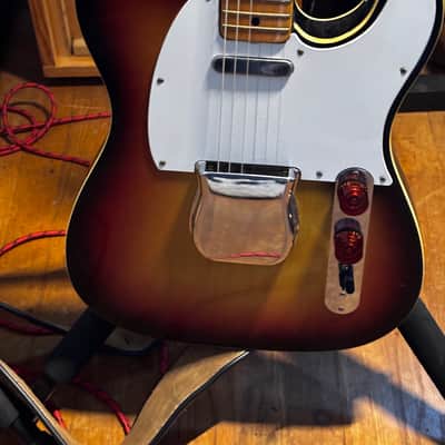 VINTAGE 1975 FERNANDES FTE 70 “BURNY OLDS” TELE  YELLOW SUNBURST ALL ORIGINAL. EXCELLENT CONDITION. MIJ image 3
