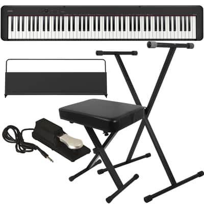 Casio CDP-S160 Compact Digital Piano - Black KEY ESSENTIALS BUNDLE
