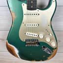Fender Custom Shop Limited Edition Heavy Relic 59' Roasted Strat - Aged Sherwood Green Metallic