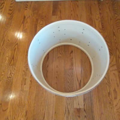 Ludwig Vintage 1965 Downbeat 14 x 20 silver sparkle bass drum shell very nice! image 10