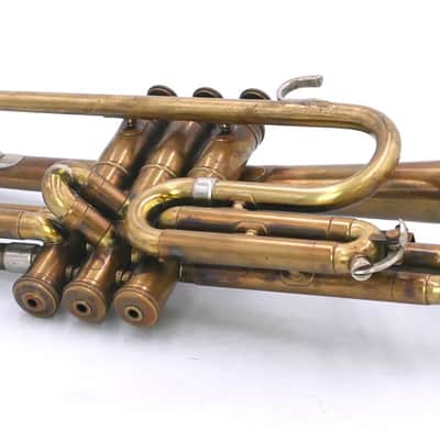1952 Olds Studio Cornet in Raw Brass w/Nickel flare image 1