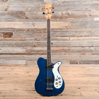 Mosrite Electric Bass Metallic Blue 1970s image 4