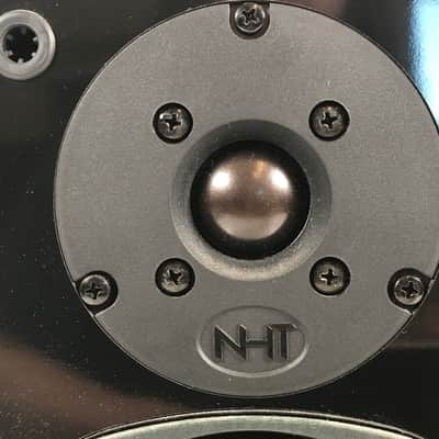 Vintage NHT Super Zero A450 Bookshelf Speakers Piano Black image 5
