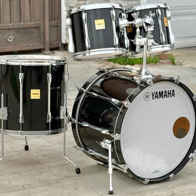 Yamaha Rock Tour Custom Drum Set Black 10" 12" 16" 22" image 3