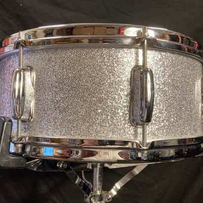 Slingerland - 14x5.5" Hollywood Ace Model Snare Drum, Refinished 1955-1959 - Sparkling Silver Pearl image 9