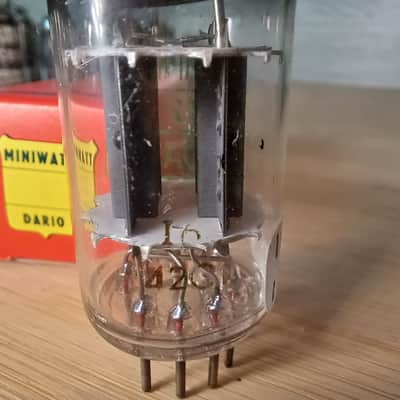 Rare early NOS NIB 1962 PHILIPS Dario Miniwatt 12AX7 ecc83 Holland BIG O getter  super strong best AMPEREX tube perfectly balanced  Orange Hiwatt Marshall, preamp image 8