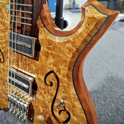 Barlow Guitars Osprey Semi-Hollow 2025 - Golden Camphor / Mun Ebony image 5