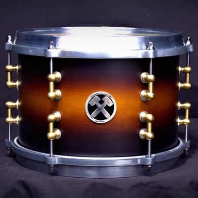 Hammer Custom Drums 5 Piece 2024 Satin Tobacco Lacquer image 5