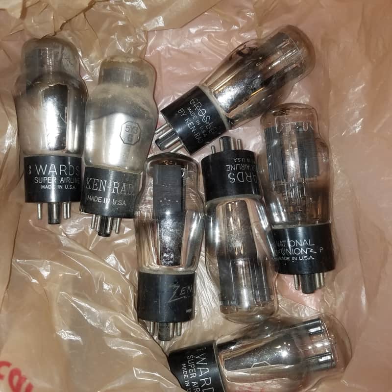 Ken-Rad etc. ONE (1) 5Y3G rectifier AT1000 TESTED Vacuum Tube hanging filament Coke Bottle 5Y3 1939-1950 image 1