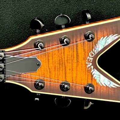 Dean - USA - Custom Floyd Rose Cadillac - Flame Maple Tiger Eye - Fishman Fluence Modern Black Pickups - Floyd Rose Tremolo - Black Hardware - OHSC - Call for Best Price !!! image 13