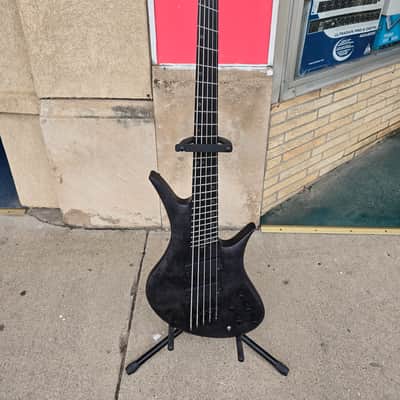 Legator HB5F Helio Fanned Fret 5 String Bass 2026 - Satin Black Burl image 2