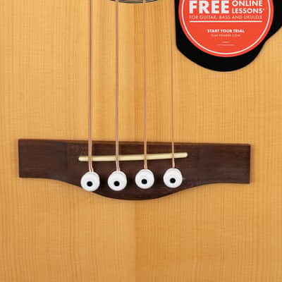 Fender CB-60SCE Acoustic-Electric Bass - Natural image 4