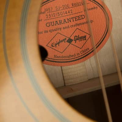 Epiphone Inspired by Gibson Custom 1957 SJ-200 Reissue | Antique Natural image 8