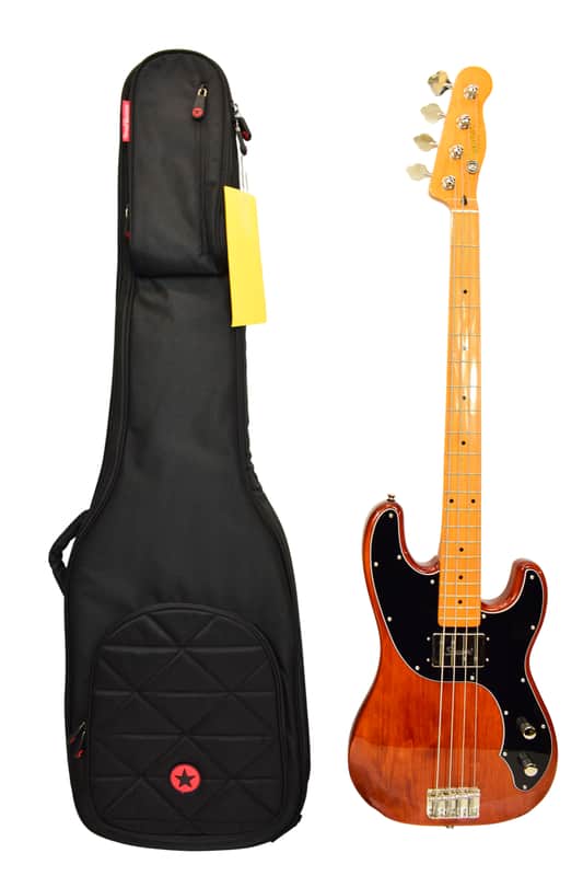 2025 Squier Classic Vibe Telecaster Bass, Maple Fingerboard, Black Pickguard, Mocha w/ Bag image 1