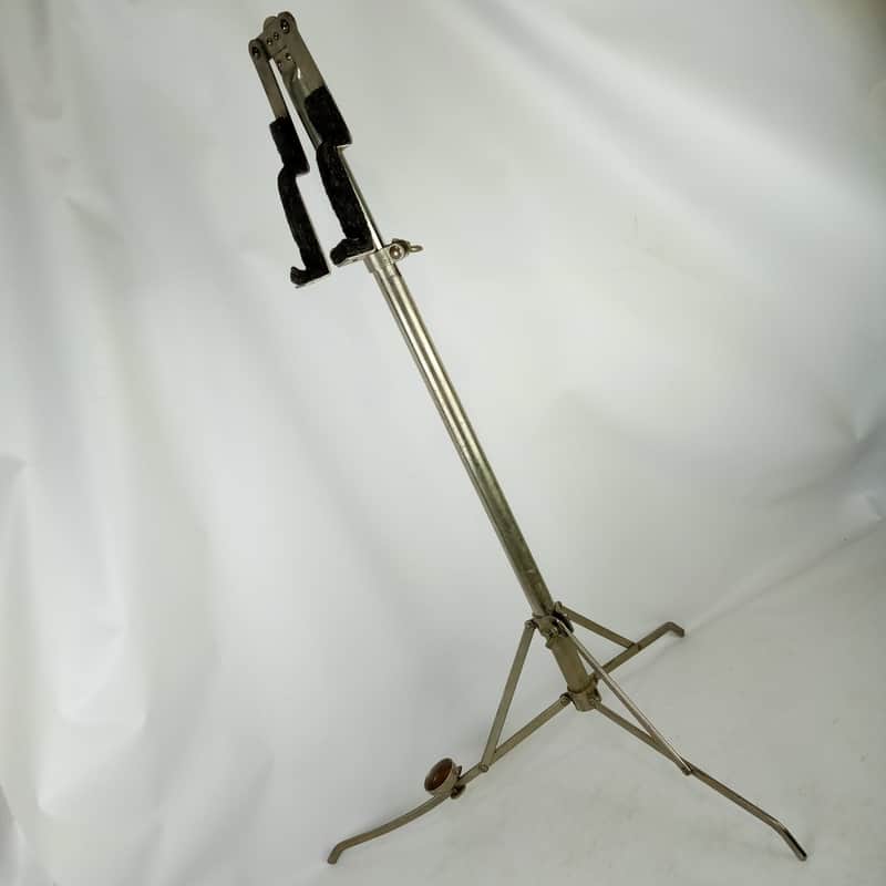 *Ludwig/W&A Nickel Marching Band Percussion Stand Instrument Holder Vintage 40s* image 1