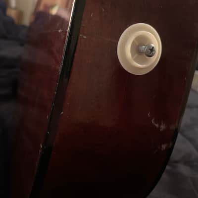 1960’s Made in Japan Silvertone  Acoustic Classical Guitar model #2688  Natural wood image 16