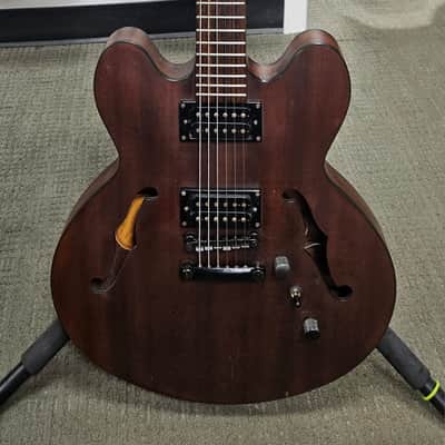 Epiphone Dot Studio Semi-Hollow Electric Guitar 2005 Worn Brown – Good Condition image 2