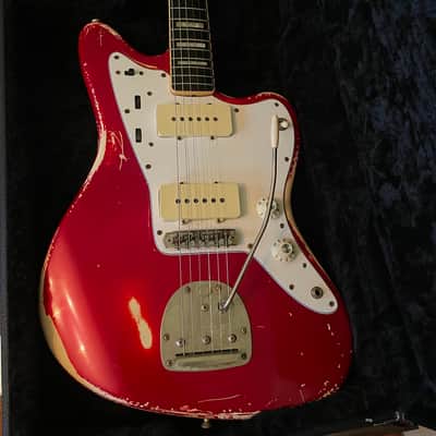 Fender MIJ JM66B Jazzmaster 1990's Candy Apple Red Nitro Relic Seymour Duncan Antiquities image 2
