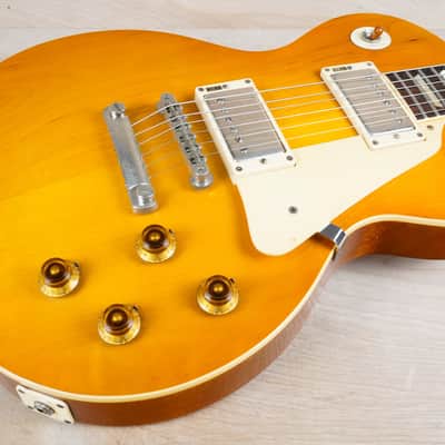 Burny Super Grade RLG-60 '59 Model MIJ 1989 Cherry Old Sunburst VH-1 PAFs Vintage Japan w/ Bag image 4
