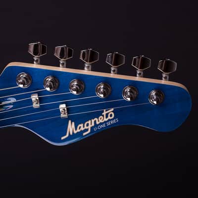 Magneto Sonnet Modern US-2300 See Thru Blue Quilt w/Gigbag image 5