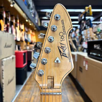 Peavey USA T-60 Solid Body Electric Guitar 1980 Natural Ash image 7