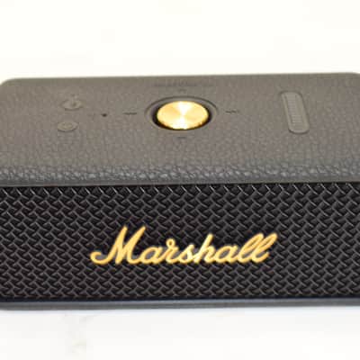 Marshall Emberton III Portable Waterproof Bluetooth Speaker, Black and Brass w/ Box image 2
