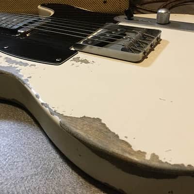 USA Relic Tele Style Electric Guitar Road Worn White by Nate's Relic Guitars image 5