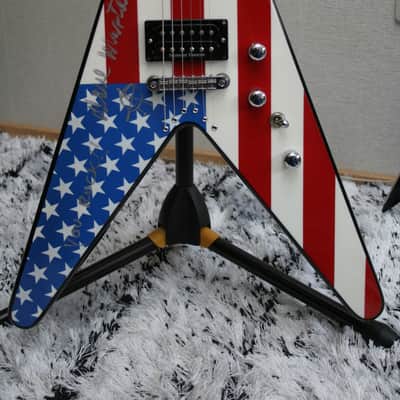 Jackson Y2KV USA Flag - personal Dave Mustaine guitar! image 4
