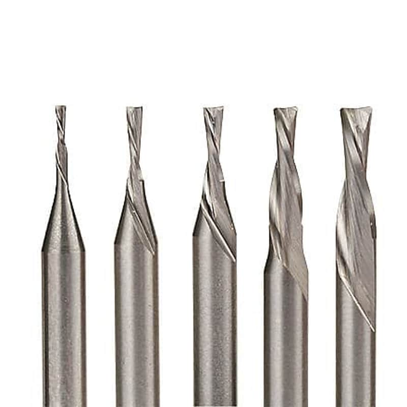 StewMac Carbide Downcut Inlay Router Bits, Set of all 5 sizes image 1