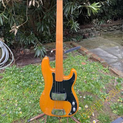 1975 Fender Precision Bass Fretless with Maple Board - Natural - OHSC image 22
