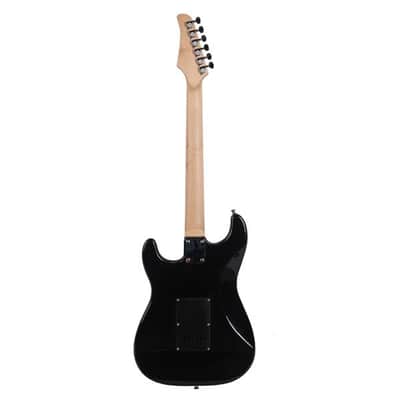 Glarry GST Electric Guitar With Black Pickguard Black image 9