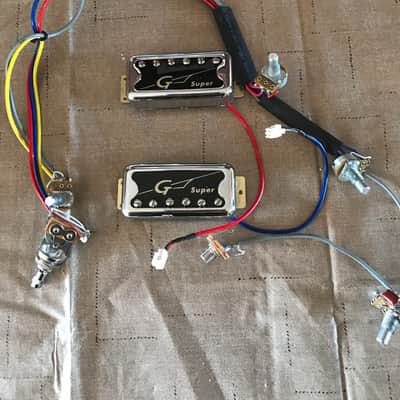Gretsch Super Hi Lo Tron pickups w/Complete wire harness image 2