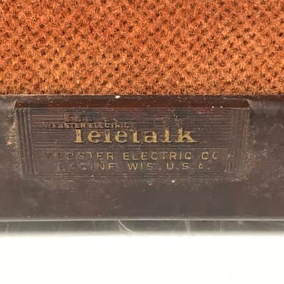 Vintage Webster Electric Teletalk Speaker Pair Bild 2