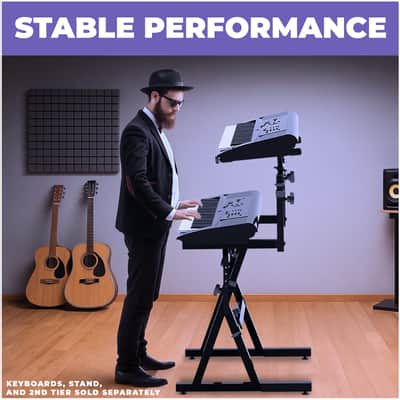 Immagine Liquid Stands 2-Tier Keyboard Stand Extender - Wider Base for Extra Security and Durability - 6