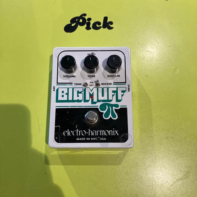 Electro-Harmonix Big Muff Pi with Tone Wicker Distortion / Sustainer 2008 - Present - White / Black / Green image 1