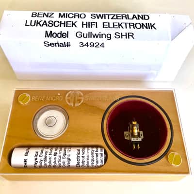 Benz Micro GULLWING SHR MC phono cartridge, Square ruby jewel plate Coil, Micro Ridge Stylus on Boron Cantilever image 2