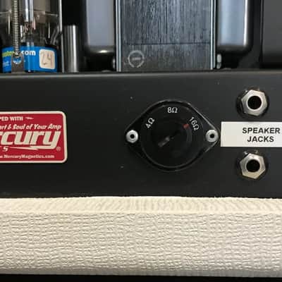 Hilbish Matamp GT120 Clone with Mercury Magnetics - White image 3