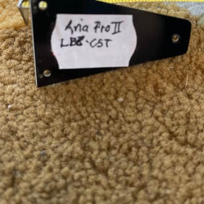 Aria Pro 2 LBB-CST bass guitar truss rod cover 80s-90s Black image 4