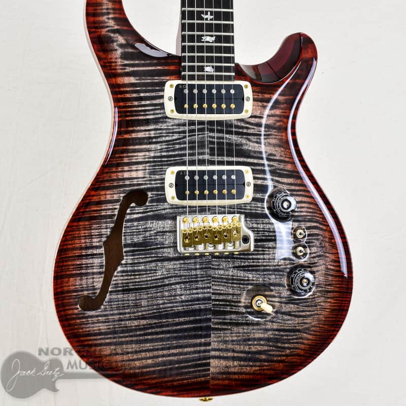 2025 PRS 40th Anniversary Custom 24-08 Semi Hollow Charcoal Ch...