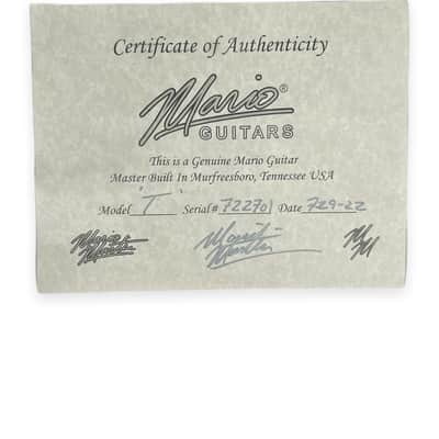 Mario Martin Guitars T-Style Black Guard 1-Piece Swamp Ash body / Budz Pups NEW (Authorized Dealer) image 13
