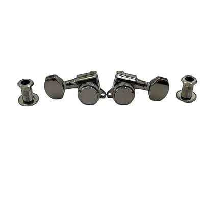 3R3L Black Nickel Guitar Locking Tuning Pegs Machine Heads Keys image 4