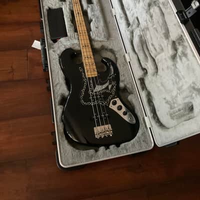 Ibanez 2609B Professional Black Eagle Double Cutaway 4-String Bass with Maple Fretboard 1970s - Black image 1