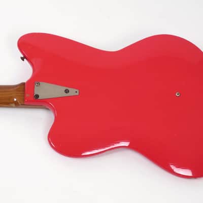 1968 Danelectro Coral Deluxe Bass - Brilliant Red - Rare 34" Scale Bass - Lipstick Pickups -Original Case image 6