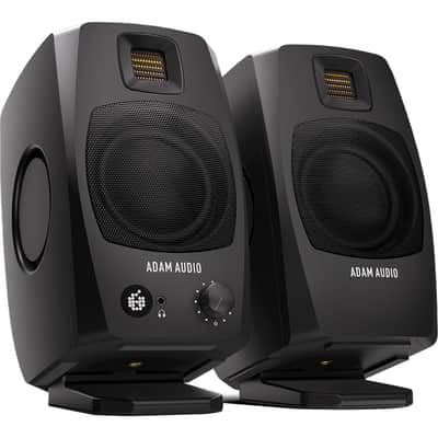ADAM Audio D3V Active Desktop Monitoring System with USB-C Connection (Pair), Black image 2